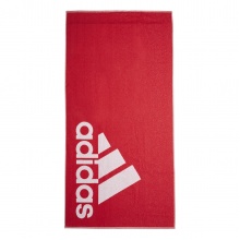adidas Duschtuch (100% Baumwolle) Logo rot 140x70cm